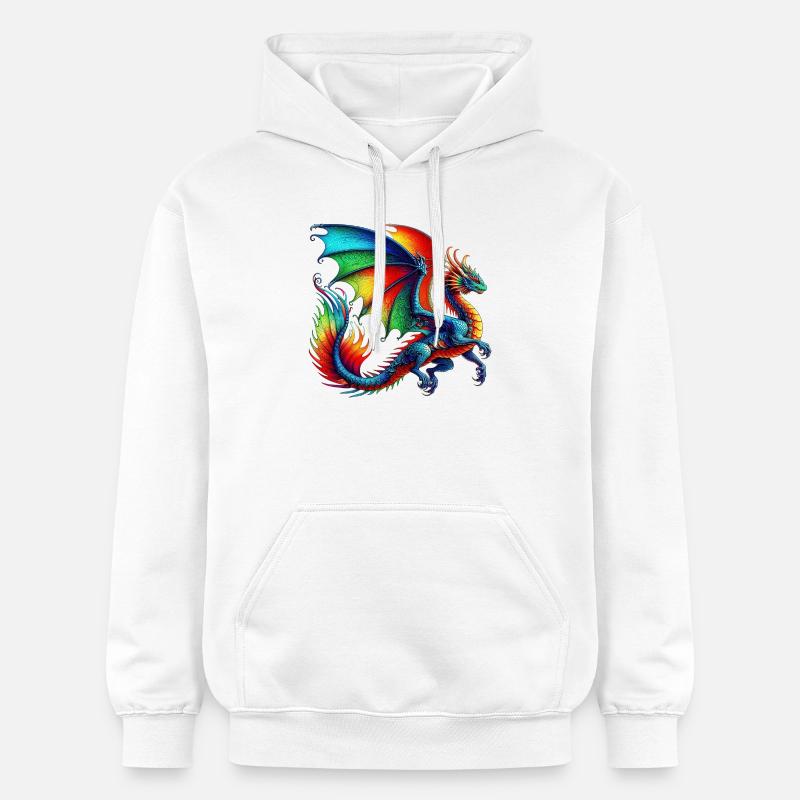 Dragon - Sweat à capuche Softstyle® Gildan Unisexe - blanc