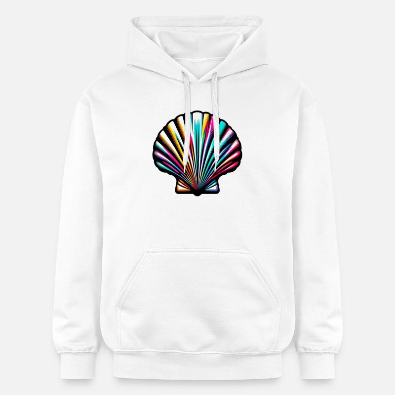 Coquille Saint-Jacques - Sweat à capuche Softstyle® Gildan Unisexe - blanc