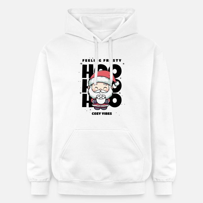 Weihnachten Pullover - Weihnachtsmann, Geschenk - Gildan Unisex Softstyle® Midweight Hoodie - Weiß