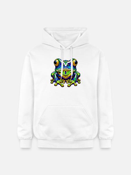 Frog - Gildan Unisex Softstyle® Midweight Hoodie - white