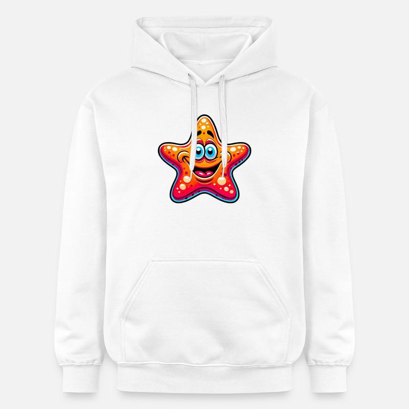 Étoile de mer - Sweat à capuche Softstyle® Gildan Unisexe - blanc