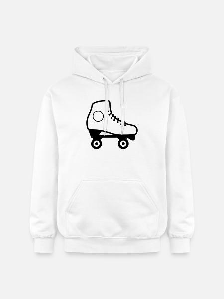 Artistic Roller Skate - Gildan Unisex Softstyle® Midweight Hoodie - white