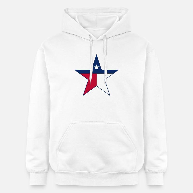 Conception d’étoile du drapeau américain - Sweat à capuche Softstyle® Gildan Unisexe - blanc