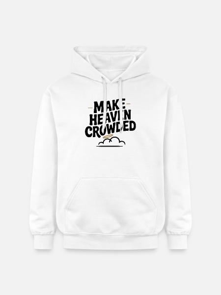 Make Heaven Crowed - Gildan Unisex Softstyle® Midweight Hoodie - white