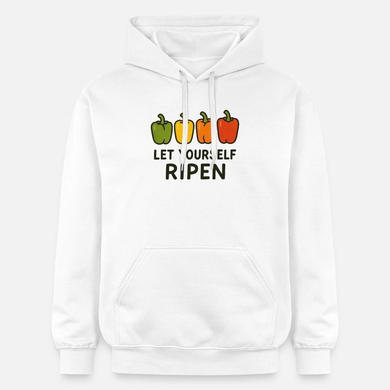 Laissez-vous mûrir - Sweat à capuche Softstyle® Gildan Unisexe - blanc