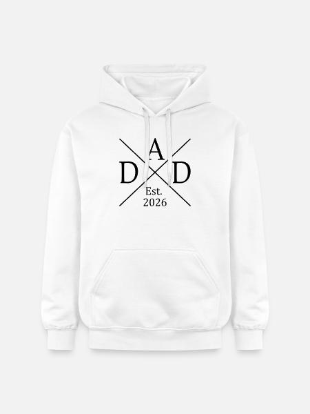 Dad Est. 2026 - Gildan Unisex Softstyle® Midweight Hoodie - Weiß