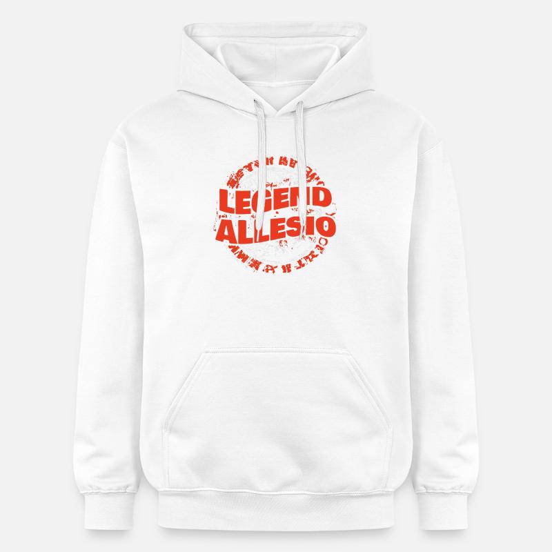Man Allesio - Sweat à capuche Softstyle® Gildan Unisexe - blanc