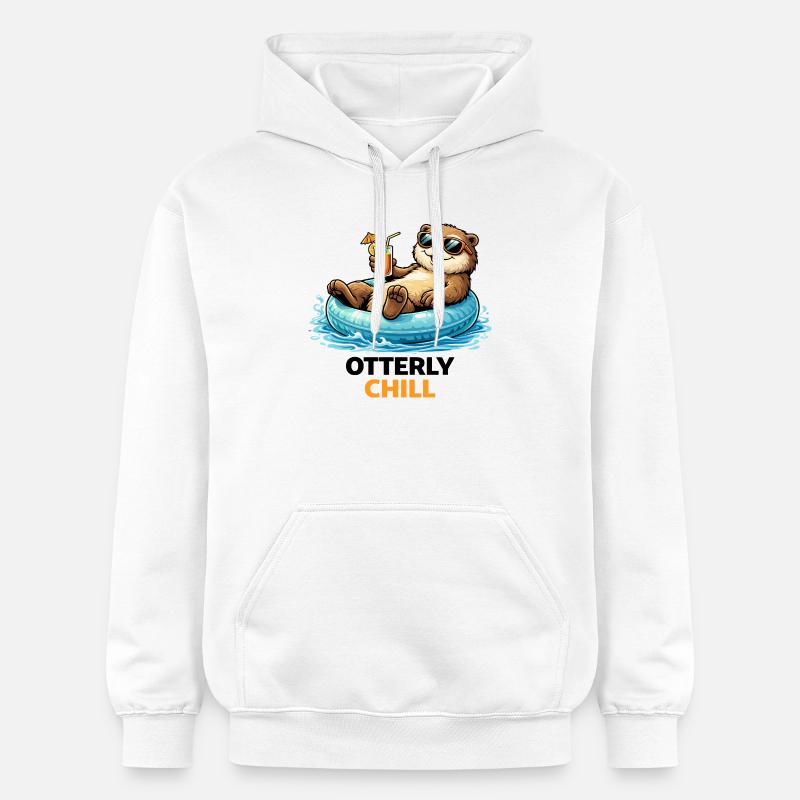 Chill Bear sur Inflatable Paradise - Sweat à capuche Softstyle® Gildan Unisexe - blanc