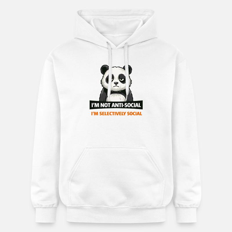 Société sélective des pandas - Sweat à capuche Softstyle® Gildan Unisexe - blanc