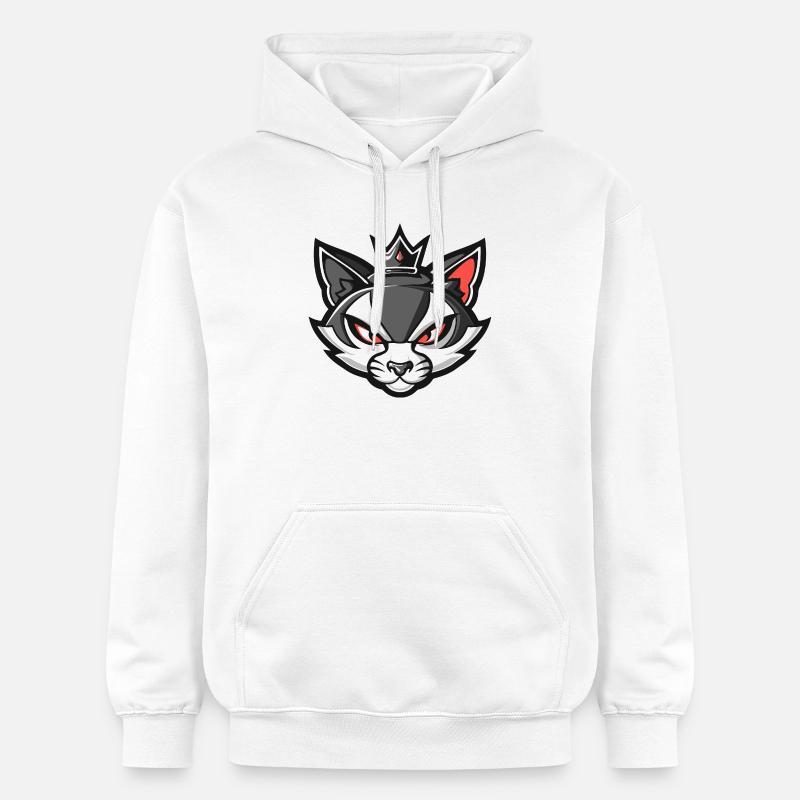 Couronne tête de chat - Sweat à capuche Softstyle® Gildan Unisexe - blanc