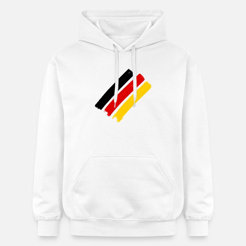 Drapeau allemand - Sweat à capuche Softstyle® Gildan Unisexe - blanc
