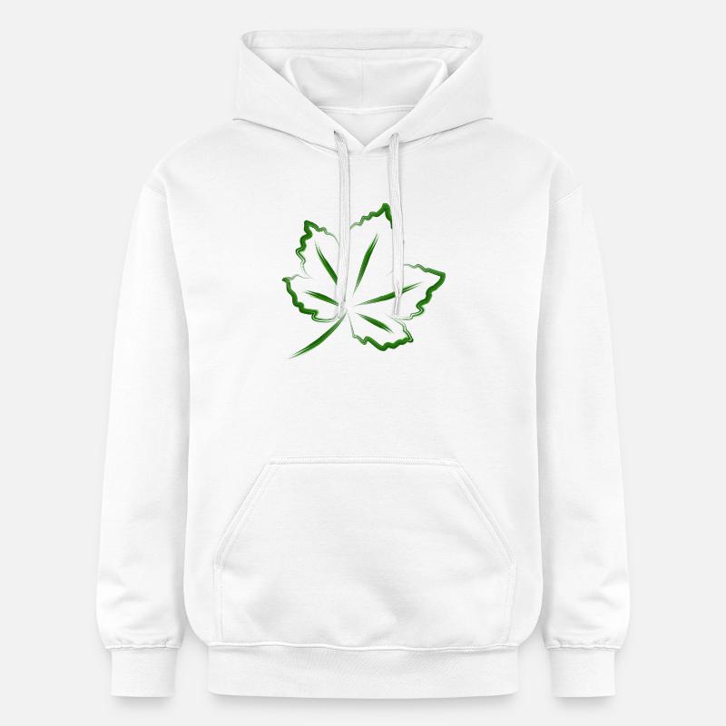 feuille - Sweat à capuche Softstyle® Gildan Unisexe - blanc