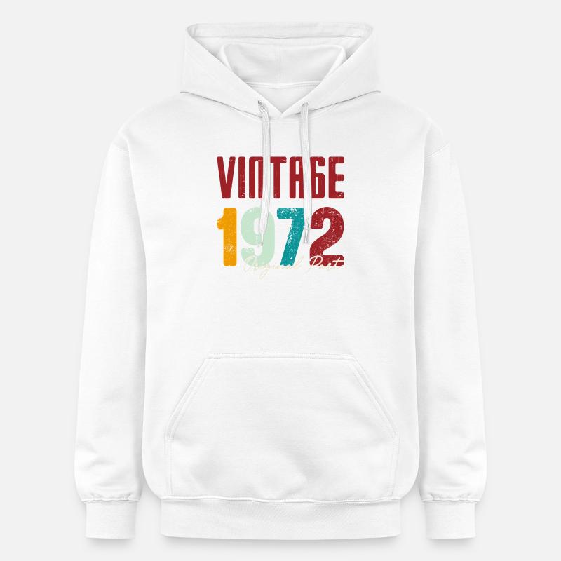 Millésime 1972 Partie originale - Sweat à capuche Softstyle® Gildan Unisexe - blanc
