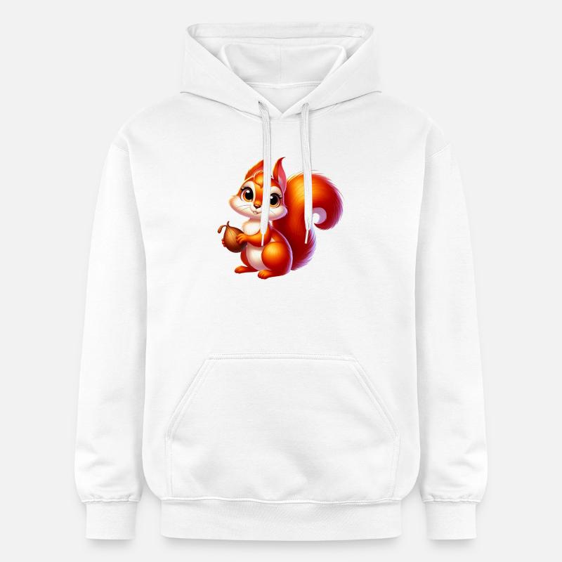 Écureuil - Sweat à capuche Softstyle® Gildan Unisexe - blanc
