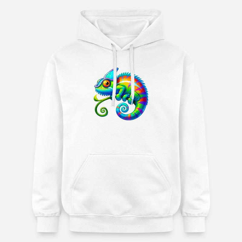 Caméléon - Sweat à capuche Softstyle® Gildan Unisexe - blanc