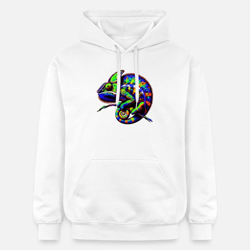 Caméléon - Sweat à capuche Softstyle® Gildan Unisexe - blanc