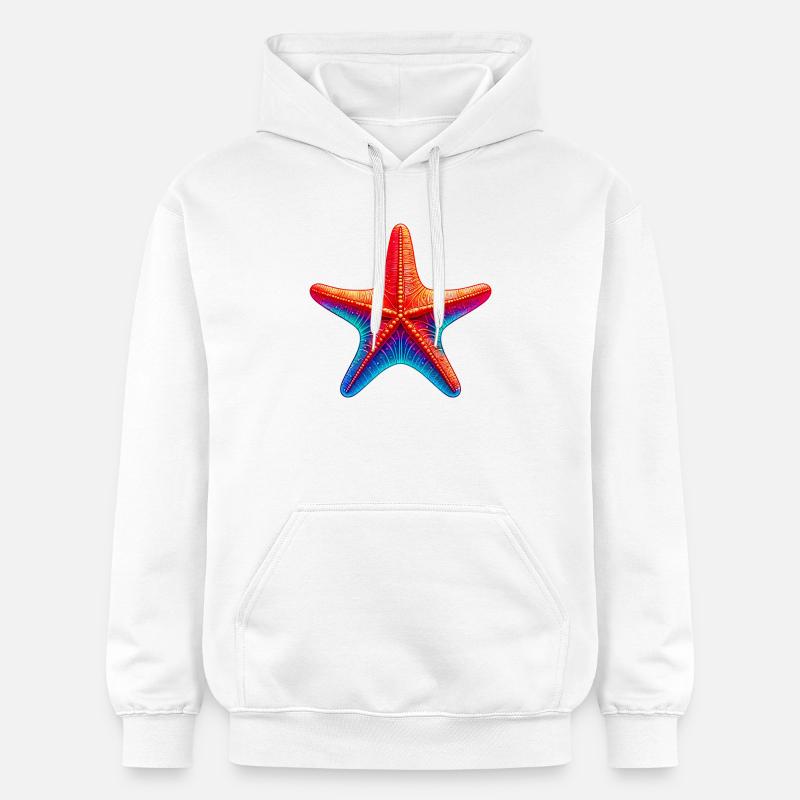 Étoile de mer - Sweat à capuche Softstyle® Gildan Unisexe - blanc
