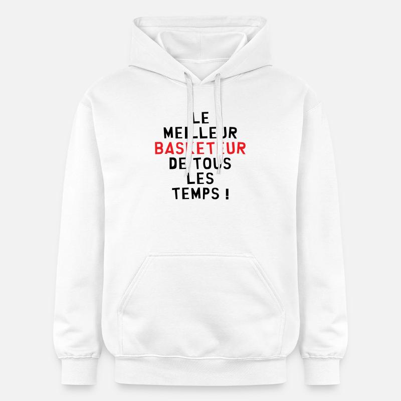 basket meilleur basketteur - Sweat à capuche Softstyle® Gildan Unisexe - blanc