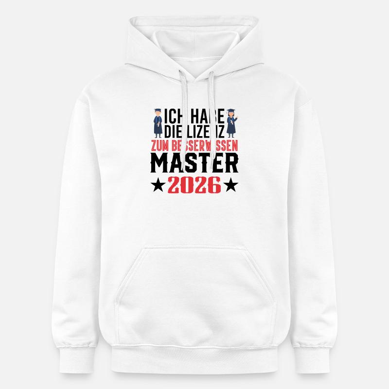 Master 2026 Diplôme - Sweat à capuche Softstyle® Gildan Unisexe - blanc
