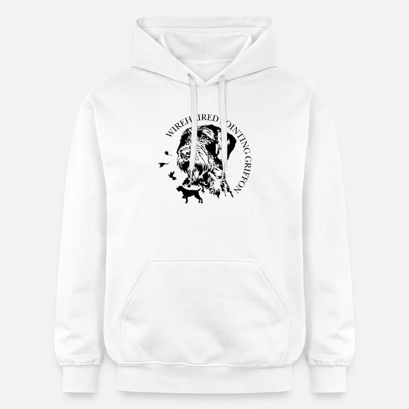 Wirehaired Pointing Griffon Jagdhunde Wilsigns  - Gildan Unisex Softstyle® Midweight Hoodie - Weiß