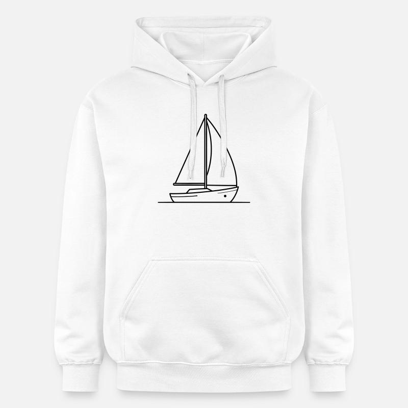 voilier - Sweat à capuche Softstyle® Gildan Unisexe - blanc
