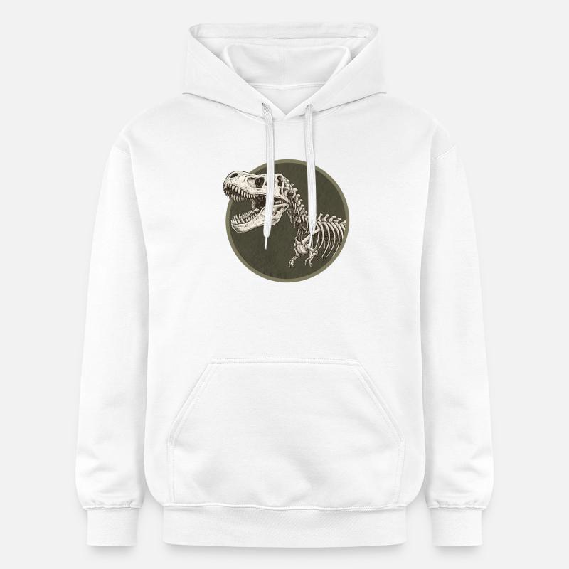 Dinosaure - Sweat à capuche Softstyle® Gildan Unisexe - blanc