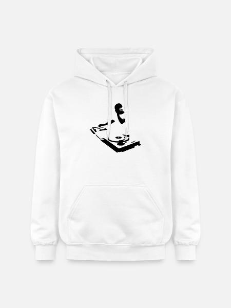 DJ - Gildan Unisex Softstyle® Midweight Hoodie - Weiß