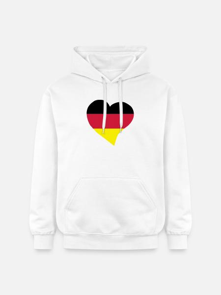 German heart - Gildan Unisex Softstyle® Midweight Hoodie - white