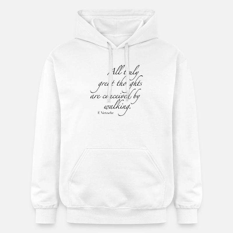 promenade - Sweat à capuche Softstyle® Gildan Unisexe - blanc