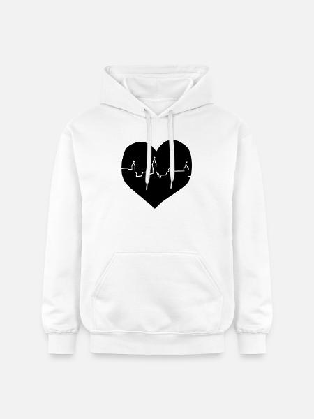 i love Nürnberg - Gildan Unisex Softstyle® Midweight Hoodie - Weiß