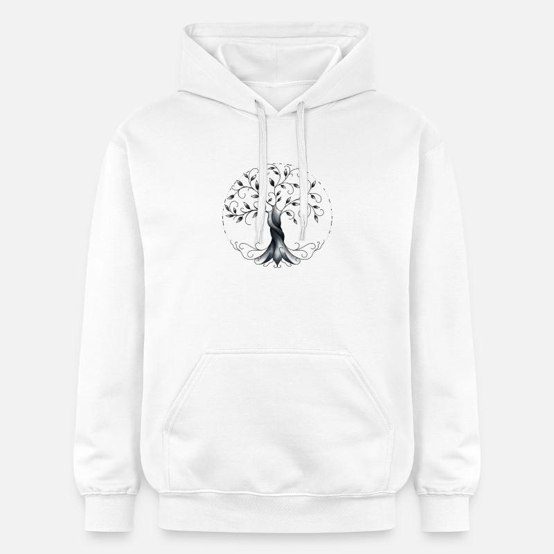 arbre de vie - Sweat à capuche Softstyle® Gildan Unisexe - blanc