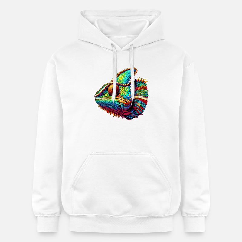 Caméléon - Sweat à capuche Softstyle® Gildan Unisexe - blanc