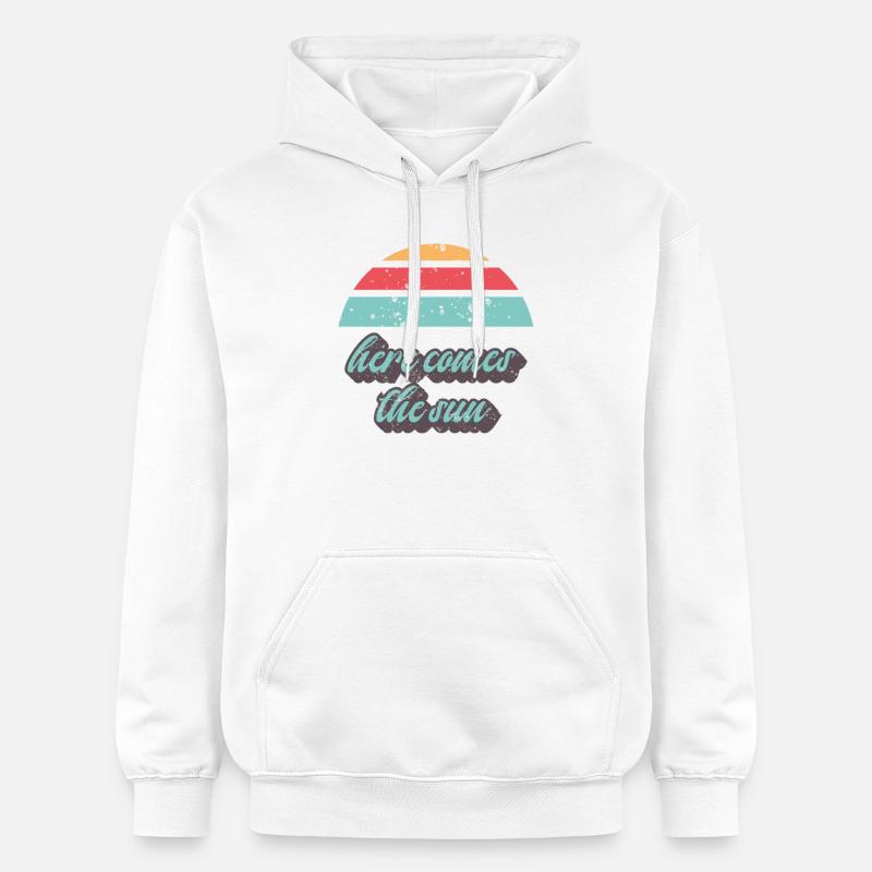 Coucher de soleil - Sweat à capuche Softstyle® Gildan Unisexe - blanc