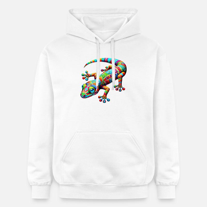 Gecko - Sweat à capuche Softstyle® Gildan Unisexe - blanc