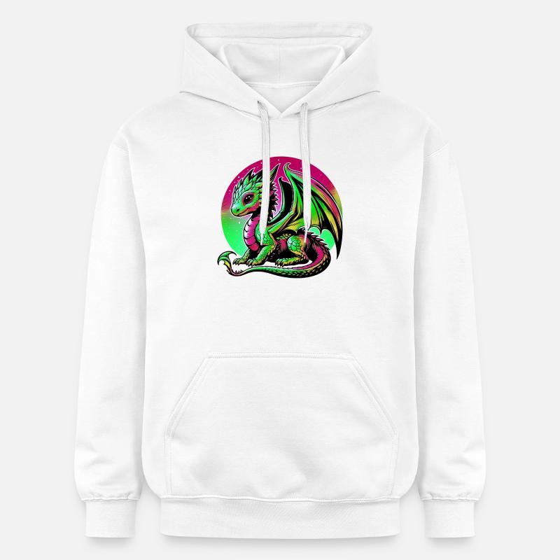 Dragon - Sweat à capuche Softstyle® Gildan Unisexe - blanc