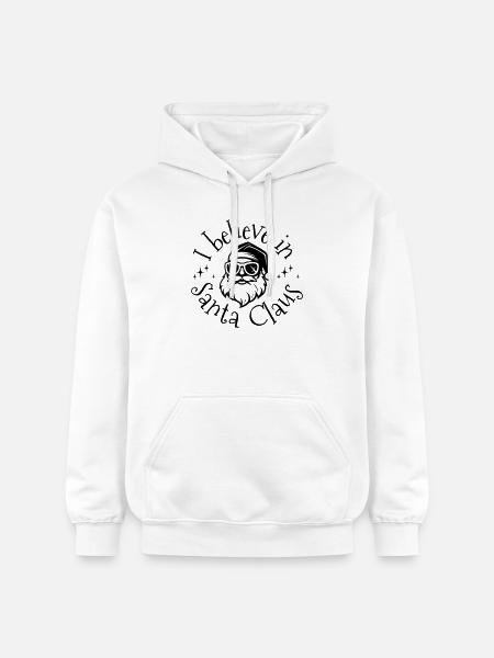 I believe in Santa - Gildan Unisex Softstyle® Midweight Hoodie - white