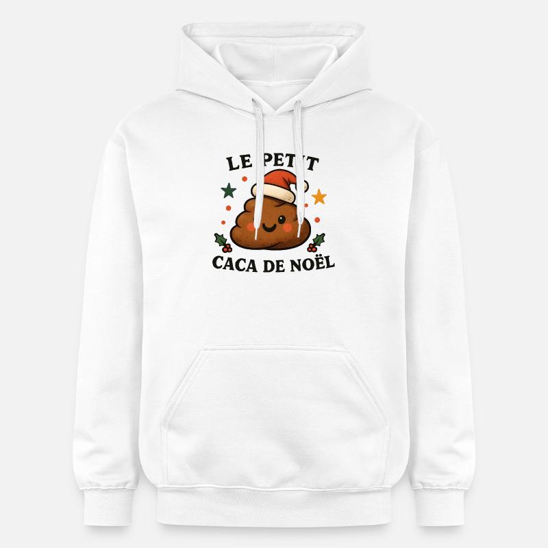 Le Petit Caca de Noël - Sweat à capuche Softstyle® Gildan Unisexe - blanc