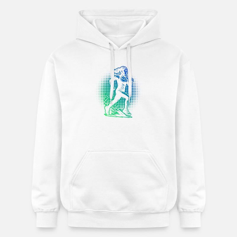 Conception compacte pour la course automobile - Sweat à capuche Softstyle® Gildan Unisexe - blanc