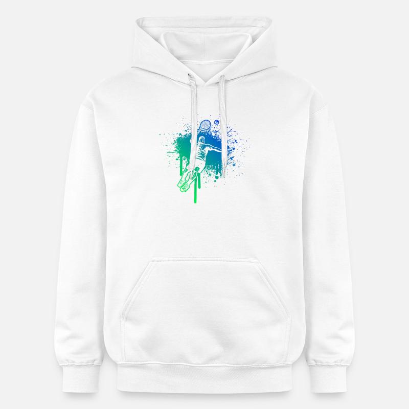 Un design intemporel simplement padel - Sweat à capuche Softstyle® Gildan Unisexe - blanc