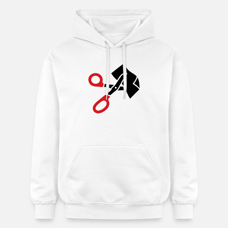 Kleiderschere Rettungsschere - Gildan Unisex Softstyle® Midweight Hoodie - Weiß