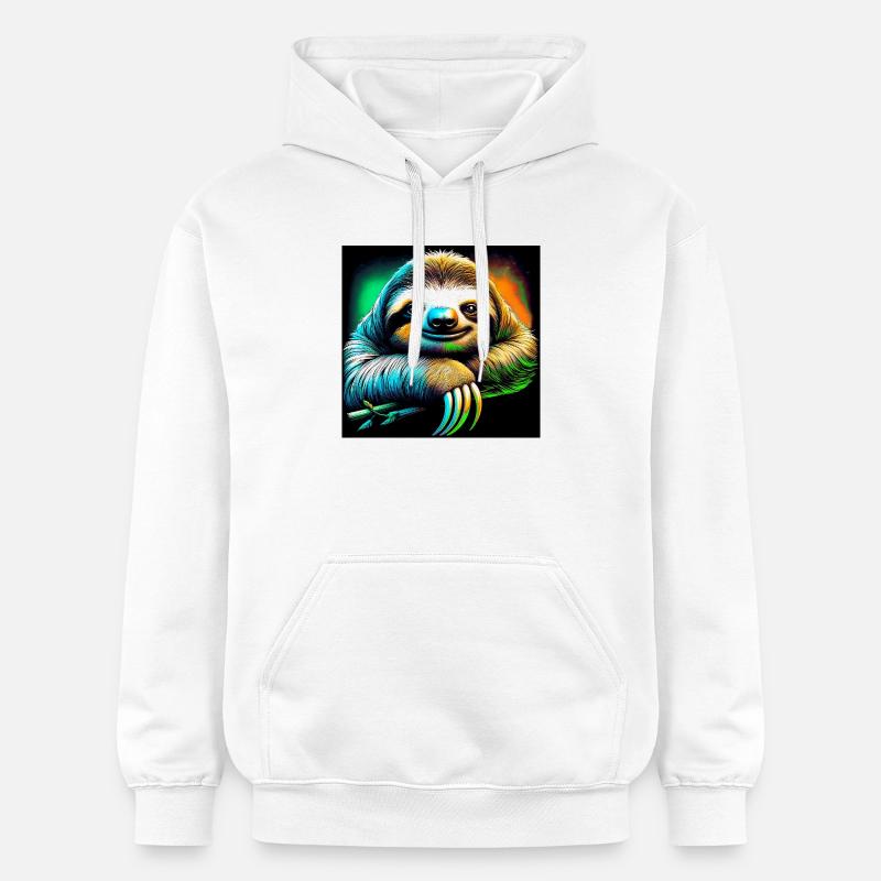 paresse - Sweat à capuche Softstyle® Gildan Unisexe - blanc
