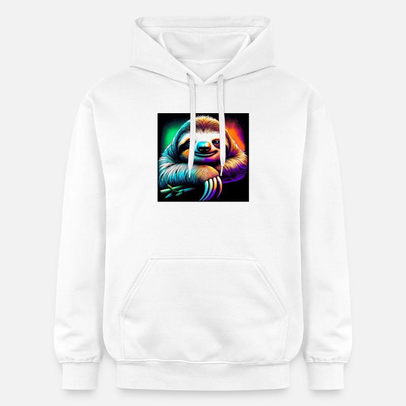 paresse - Sweat à capuche Softstyle® Gildan Unisexe - blanc
