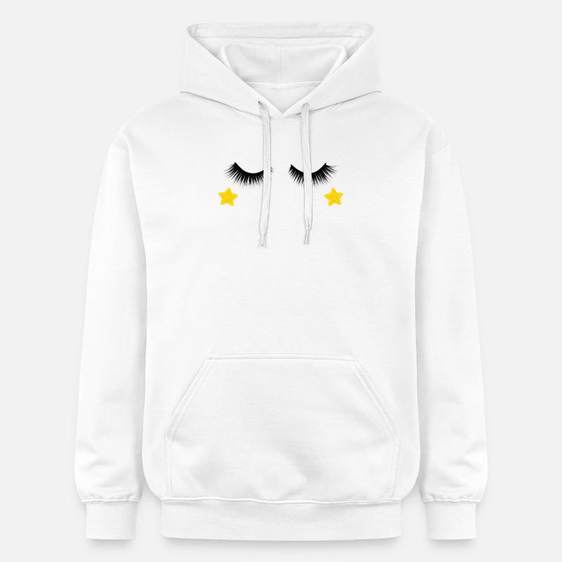 Conception des cils - Sweat à capuche Softstyle® Gildan Unisexe - blanc