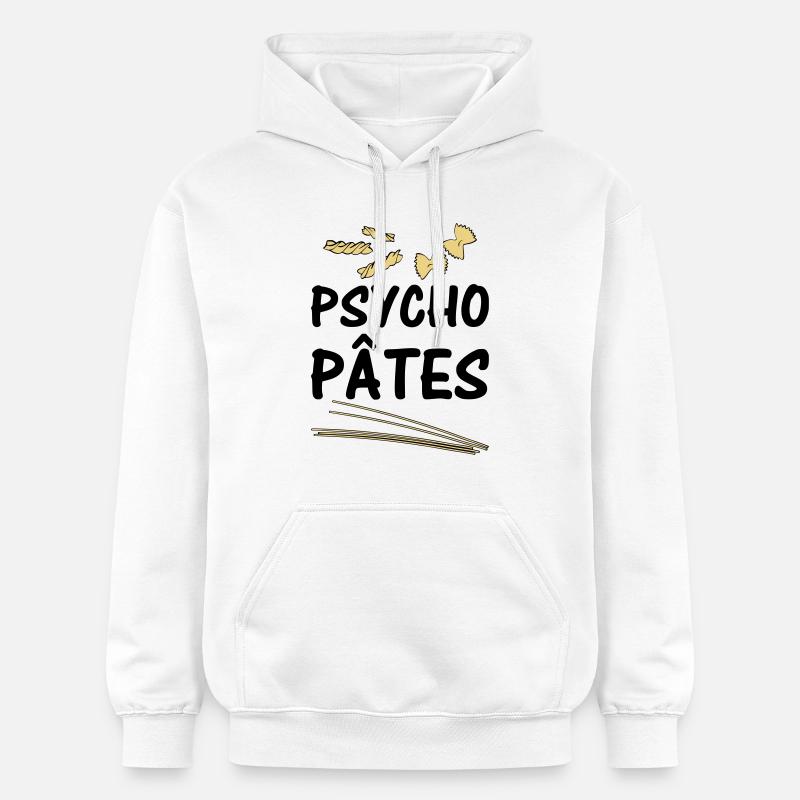 Psycho Pâtes - Sweat à capuche Softstyle® Gildan Unisexe - blanc