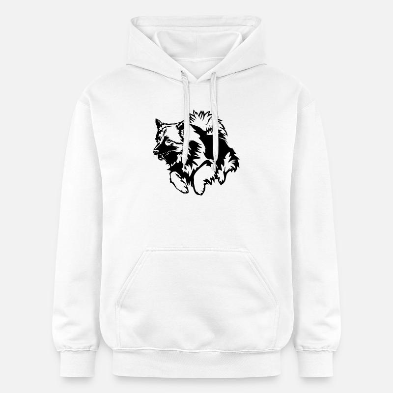 Wolfsspitz - Sweat à capuche Softstyle® Gildan Unisexe - blanc