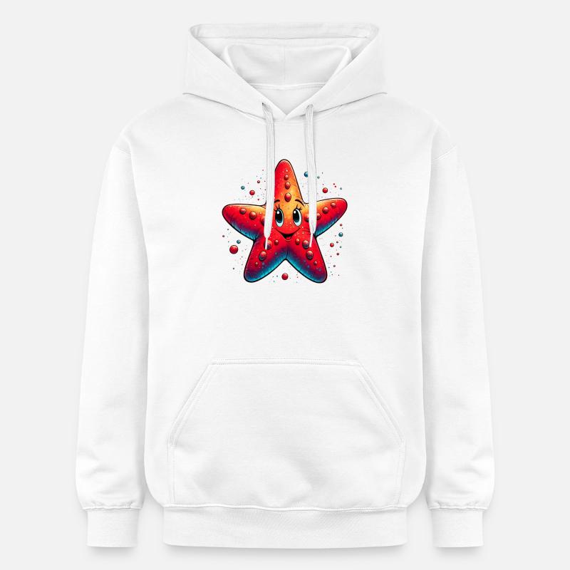 Étoile de mer - Sweat à capuche Softstyle® Gildan Unisexe - blanc