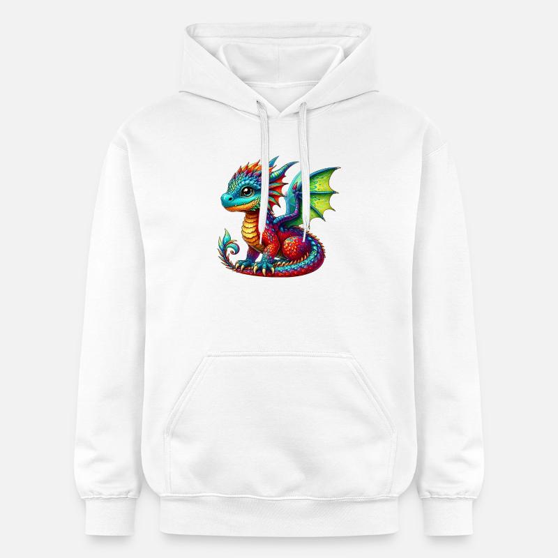 Dragon - Sweat à capuche Softstyle® Gildan Unisexe - blanc