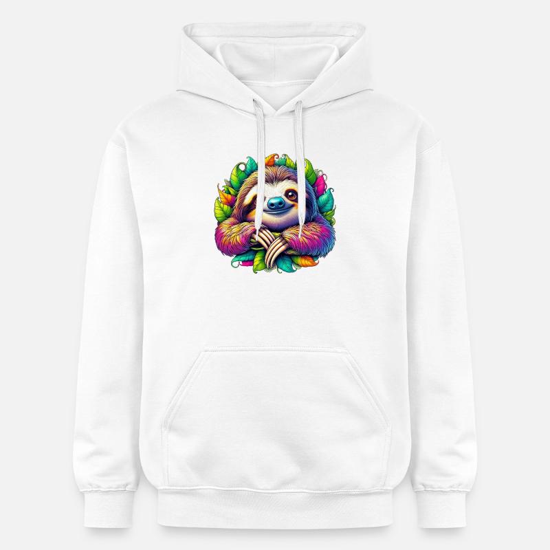 Paresse - Sweat à capuche Softstyle® Gildan Unisexe - blanc