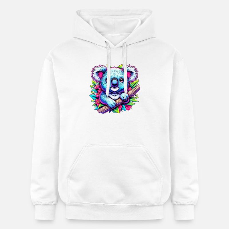Koala - Sweat à capuche Softstyle® Gildan Unisexe - blanc