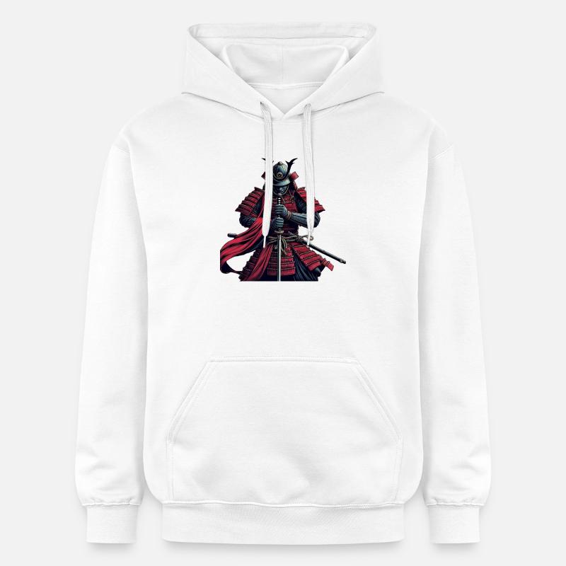 Bushido du guerrier samouraï - Sweat à capuche Softstyle® Gildan Unisexe - blanc